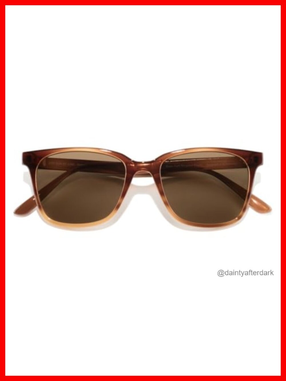 Polarized Recycled Sunglasses Square Full Frame UV Protection Outdoor